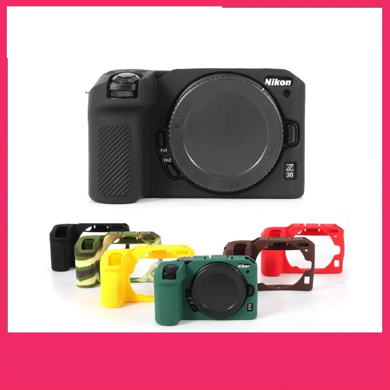 

Soft Silicon Sleeve Armor Skin Case Body Cover Protector for Nikon Z30 z 30 Mirrorless Camera Rubber Shell Protective Video Bag