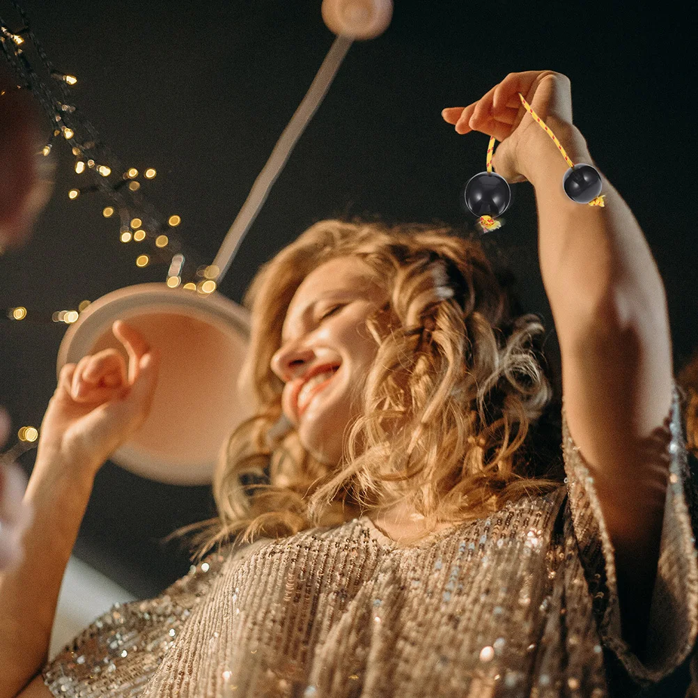 

2Pcs Rhythm African Shaker Percussion Instruments Smooth Round Edges Non-Toxic Materials Music Playthings Hand Eye