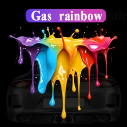 Car paint Rainbow stickers Electric car decoration Personality Creative motorcycle body scratches cover waterproof