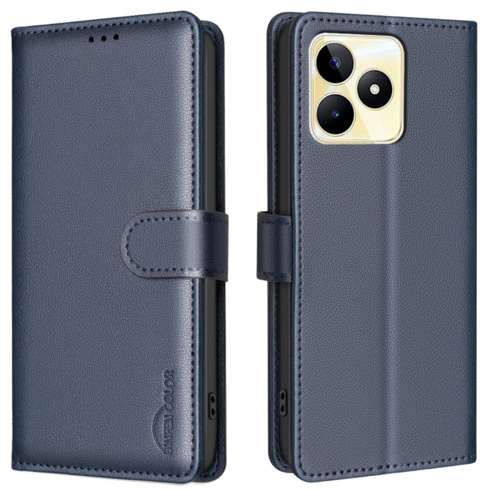 

Realme C55 C53 C51 RFID Blocking Leather Flip Book Case For OPPO Realme C53 Luxury Cover Realmi C55 C51 C 53 Wallet Funda