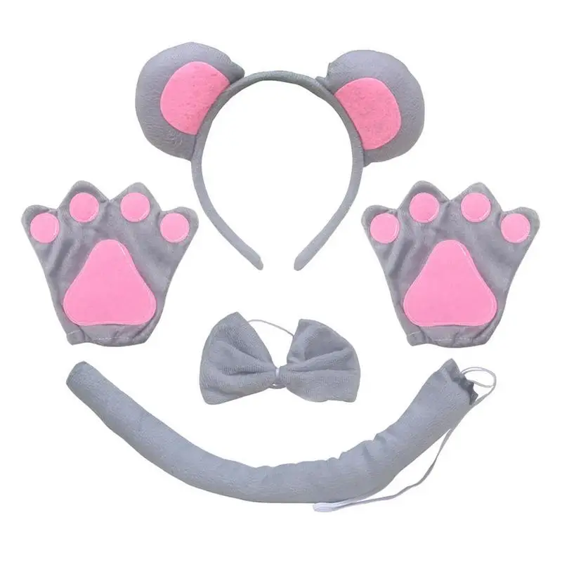 Mouse Costume Accessory Set Cosplay Prop Accessory Set For Halloween Costumes Kids Mouse Costume Set With Costume Accessories