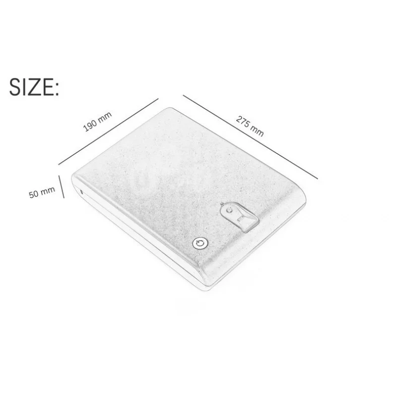 Fingerprint Safe Box para Home Weapon, Biometric Key Cofres, Jewelry Safe, Portable, Fireproof, Fireproof, Gun Security