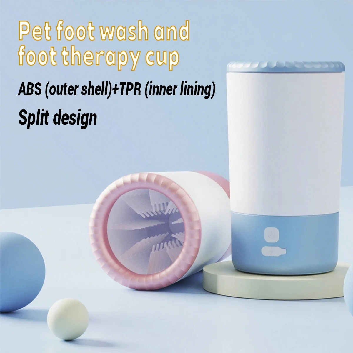 

Automatic Dog Paw Cleaner Pet Foot Paw Washer Electric Paw Massager USB Charging for Small Medium Large Dogs Pet Foot Washer Cup