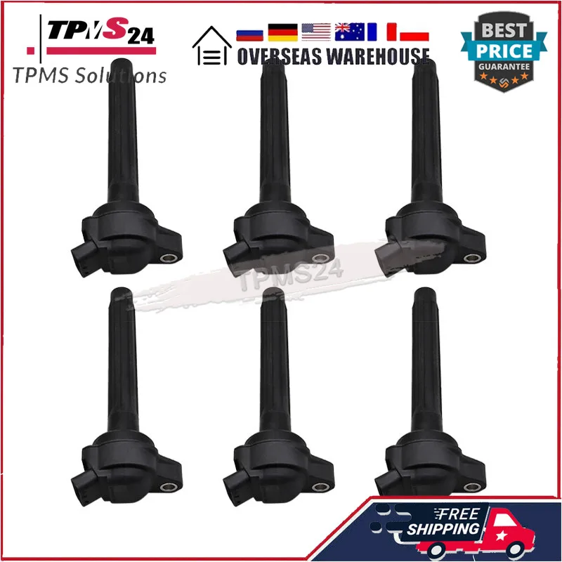 

6PCS Ignition Coils 90919-T2010 For 2017-2018 Toyota Camry Highlander Sienna 3.5L V6