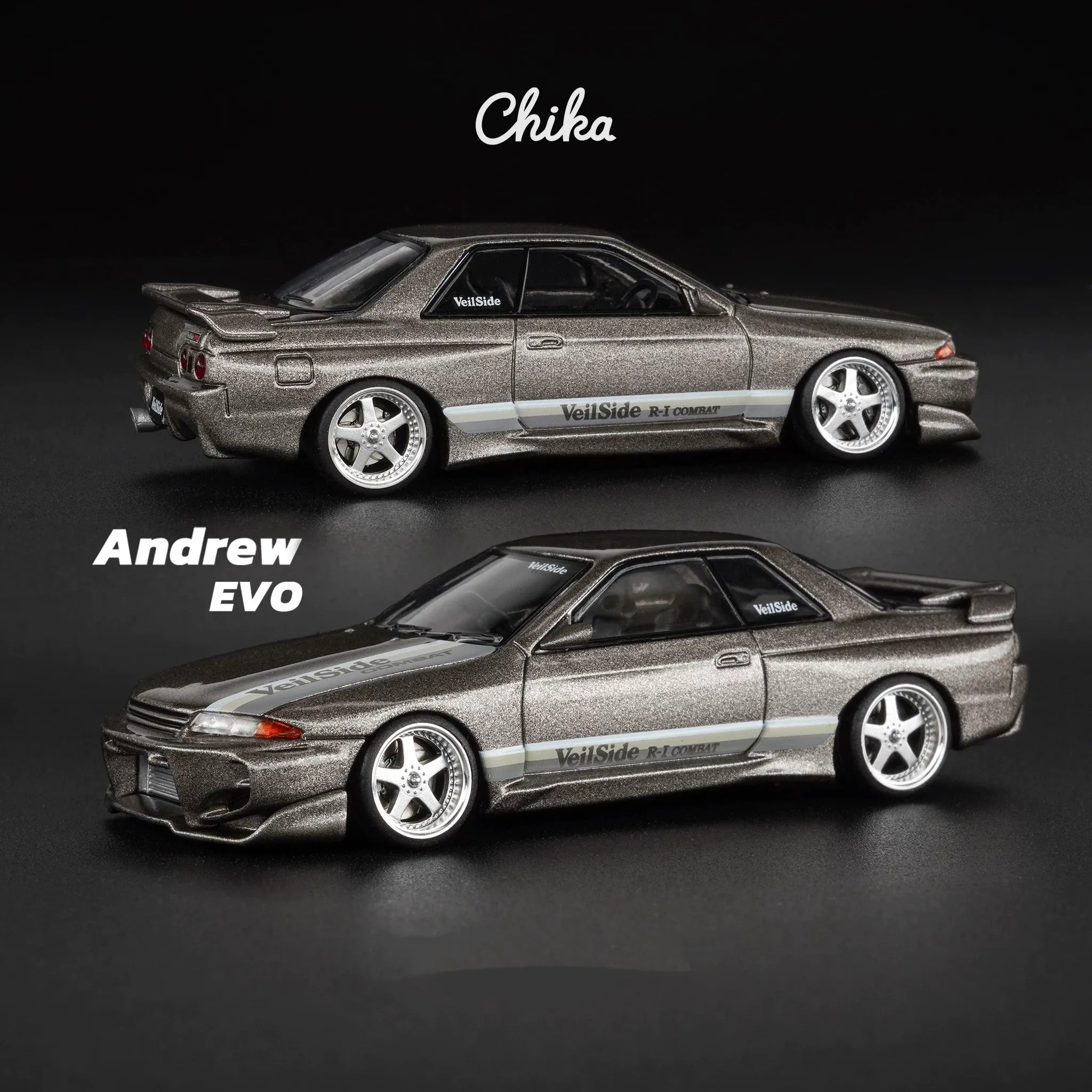 

1/64 Car Model Wheel Resin Chika VEILSIDE Andrew EVO 9.7mm Secondary Modified Static Wheel Hub