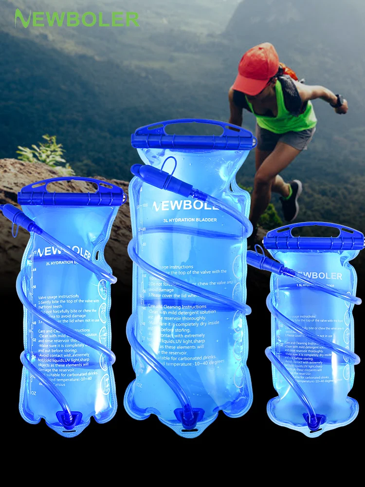 AliExpress NEWBOLER Water Bag Reservoir Water Replenishment Bag Storage Bag without Bisphenol 1.5L 2L 3L Running Sports Tank Backpack