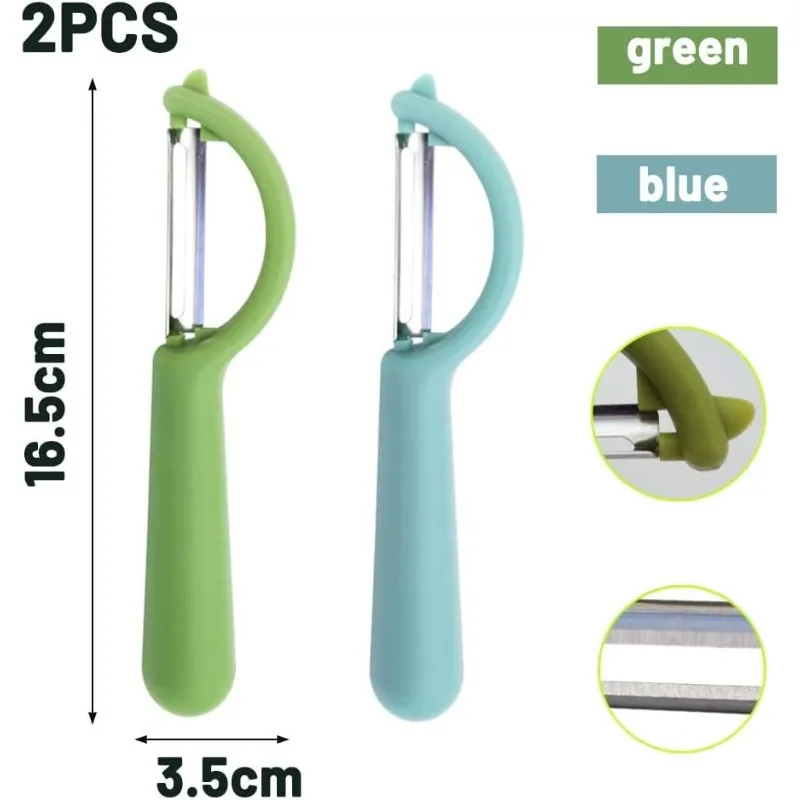 

2-piece peeler, peeler, vegetable peeler, stainless steel universal peeler, fruit and vegetable universal peeler set.