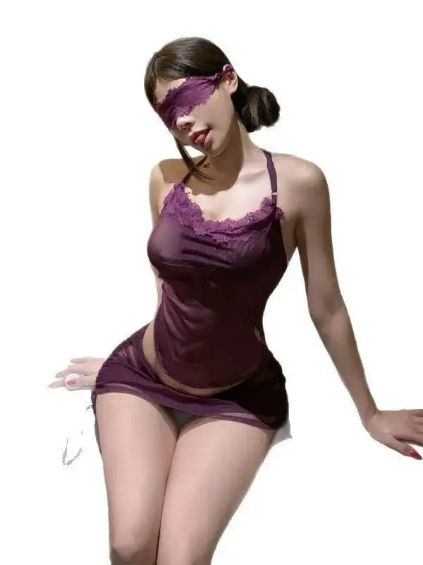 ชุดเดรสทรงบอดี้คอนสไตล์เซ็กซี่แบบโปร่งใส โชว์หลัง คอลึก สายคล้องคอ ไม่มีแขน ดีไซน์หรูหรา AIF9