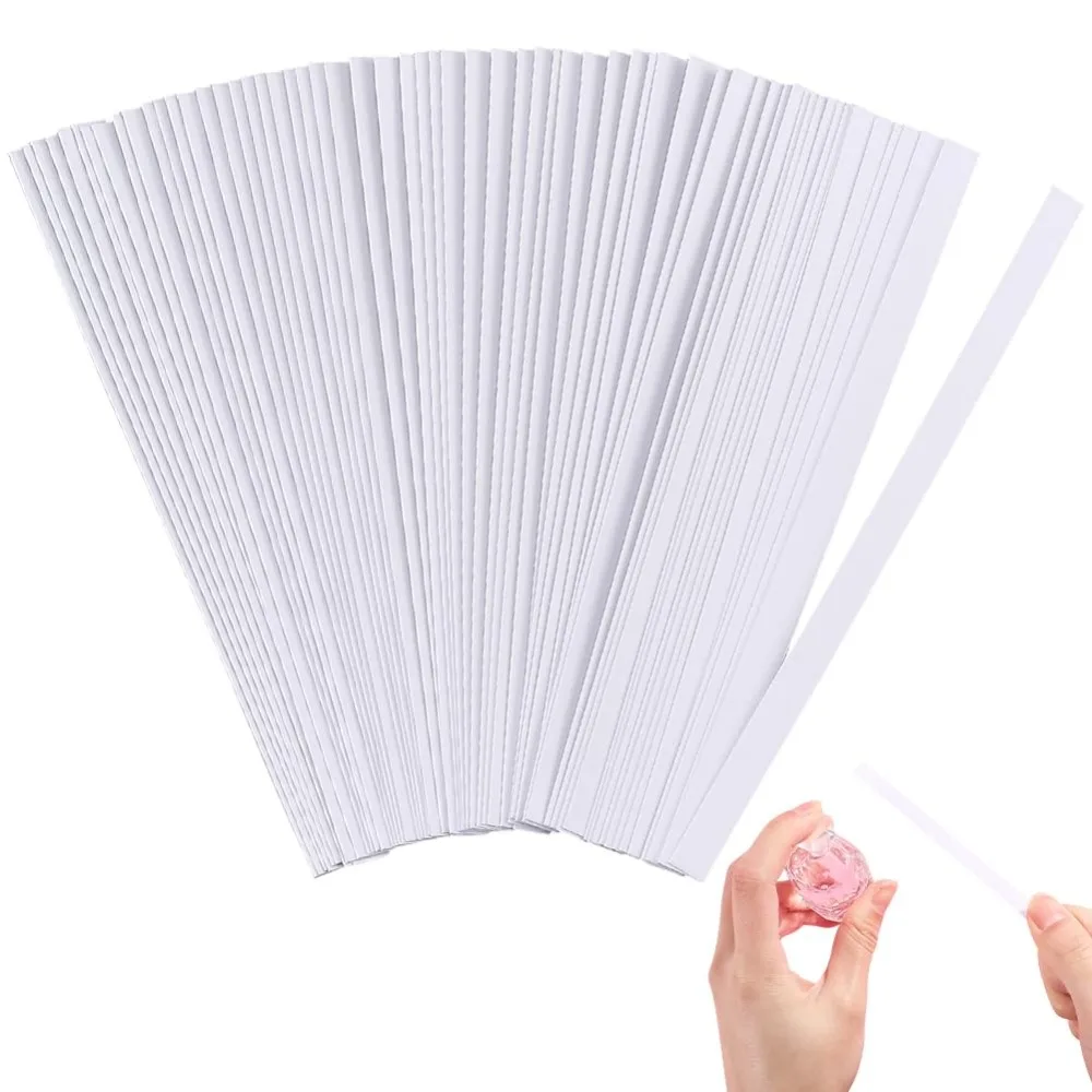 

100pcs Perfume Test Strips White Rectangle Perfume Paper Strips Small Try Incense Paper for Testing Fragrances Essential Oils