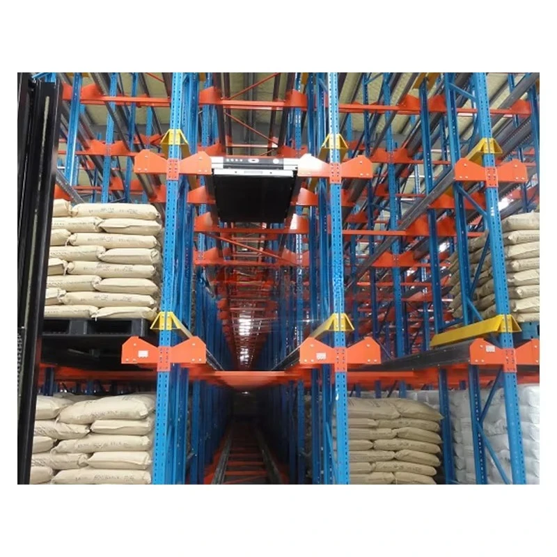 Energy-Efficient Automatic Storage Warehouse Rack System Industrial Racks Pallet Radio Shuttle Racking With Two-Way Shuttle Cars