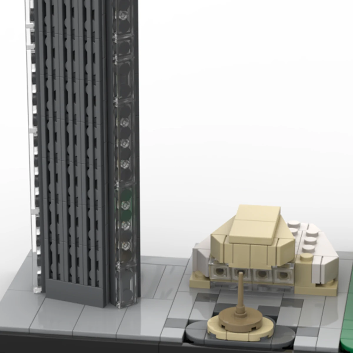 MOC Deutsche Stadt Straßenansicht Bausteine Kinder-Puzzle-Spielzeug Leipzig Skyline Architekturmodell Erwachsenen-Sammlerstück Geburtstagsgeschenk – Detail 5