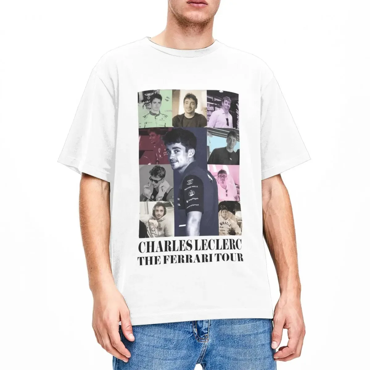 Charles Leclerc Men Women T Shirt 100% Cotton Casual T-shirts Short Sleeve Clothes Graphic Printed Unisex Tees Loose O-neck Top