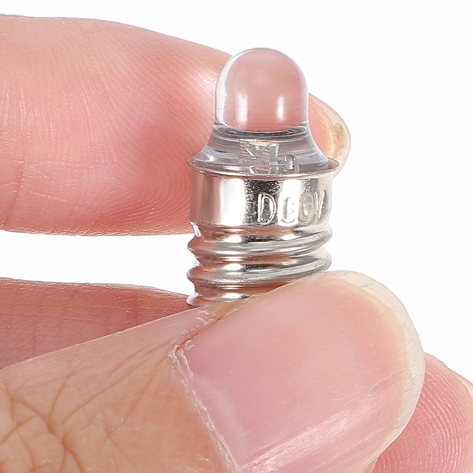 

2 Pcs LED Light Bulb Mini Bulbs Screw Fitting Flash Flashlight Replacement for Flashlights Round Small Base