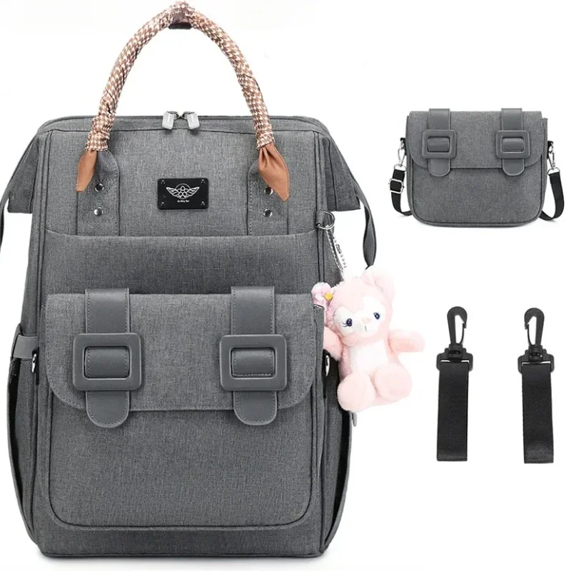 EG119 Premium Double-Shoulder Diaper Bag, Large Capacity Maternity Backpack, Fashionable 2024 Mommy Bag, Mother-Daughter