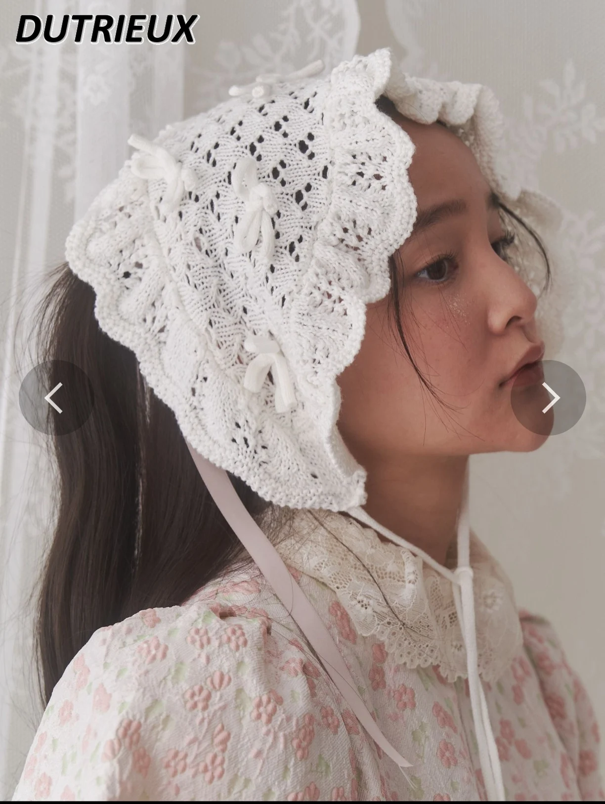 Écharpe de sauna décorative à fleurs pour filles, crochet à main japonais, document solide polyvalent, équipement de sauna à lacets, accessoires pour cheveux pour femmes, doux et mignon