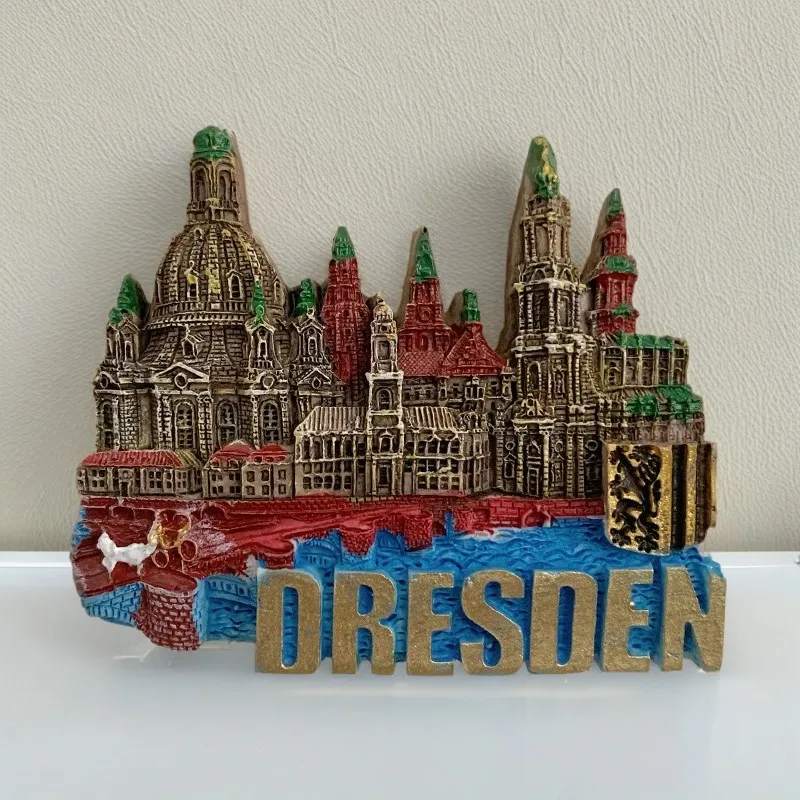 Dresden Germany fridge magnets 3D painted refrigerator stickers magnetic stickers world architecture tourism souvenir gifts magn