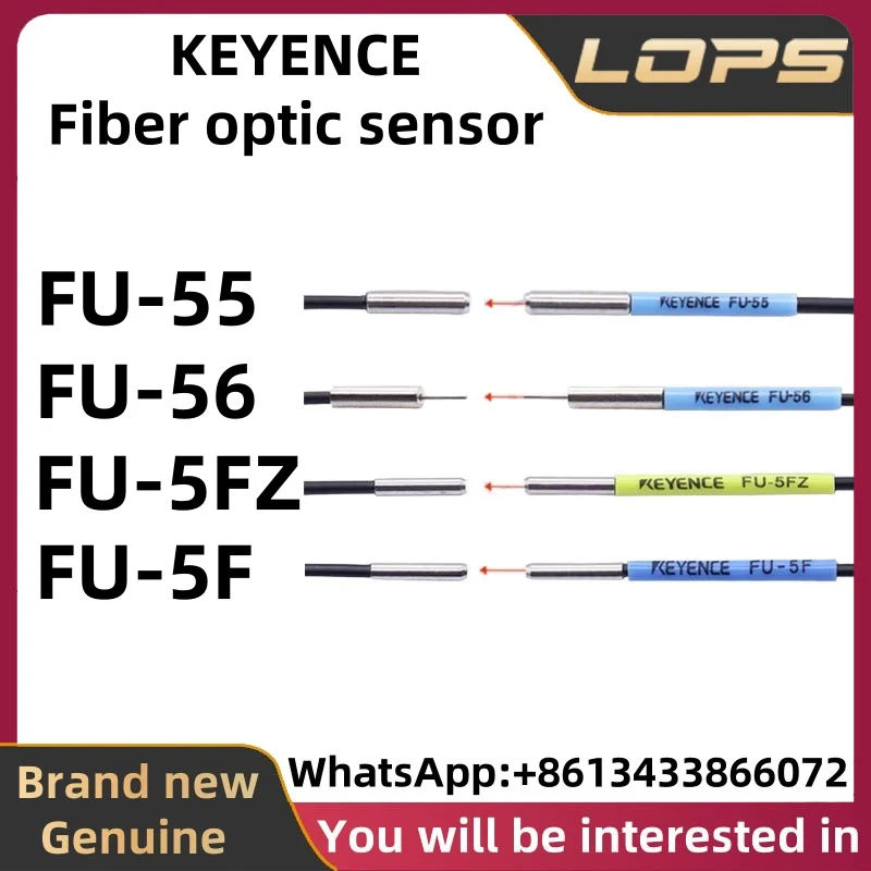 FU-55 FU-56 FU-5FZ FU-5F KEYENCE New Original Cylindrical fiber optic sensor, large quantity in stock, welcome to consult