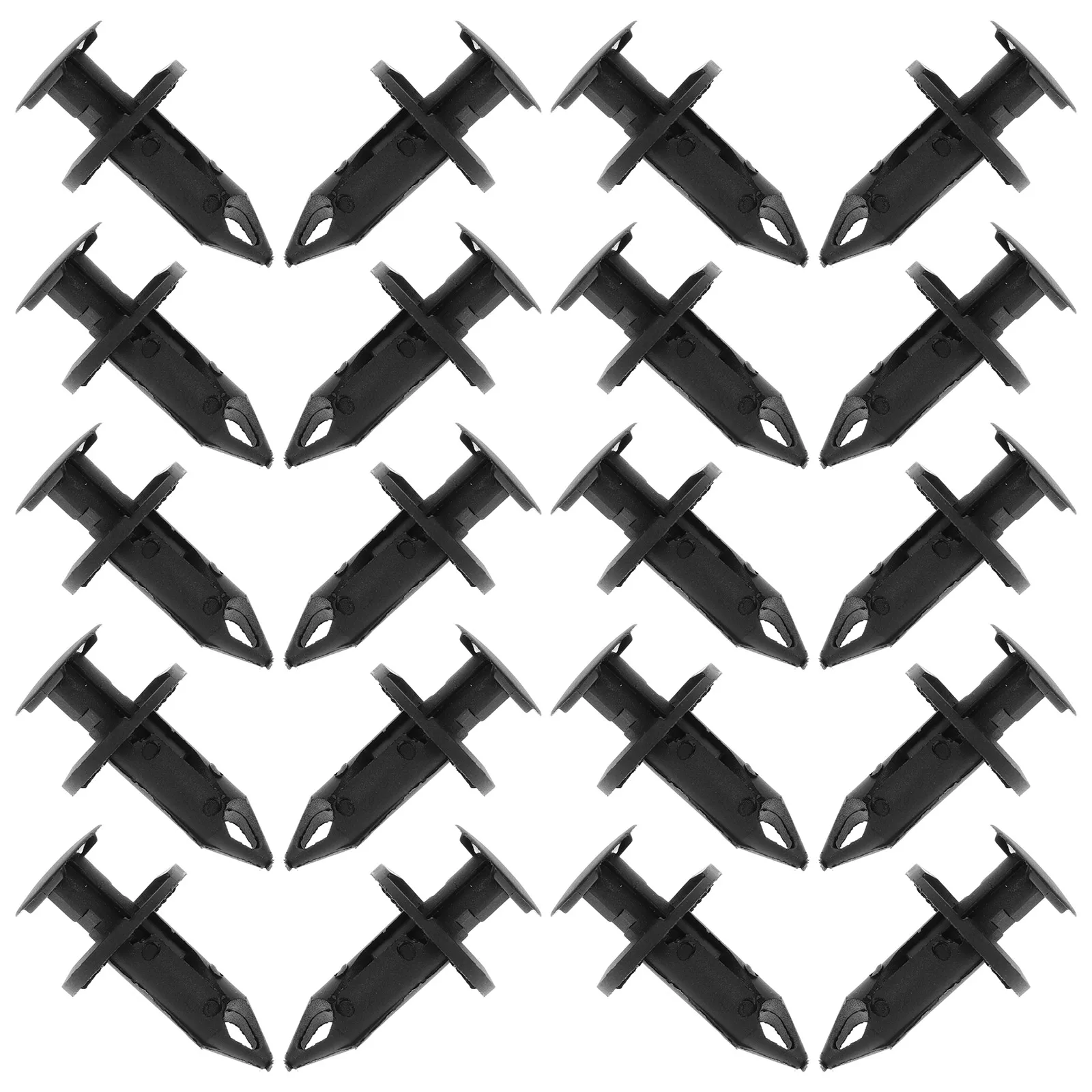 

20pcs Mud Guard Clips Car Front Bumper Retainer Bolts Push Type Fastener Rivets Black Universal Automotive Body Accessories