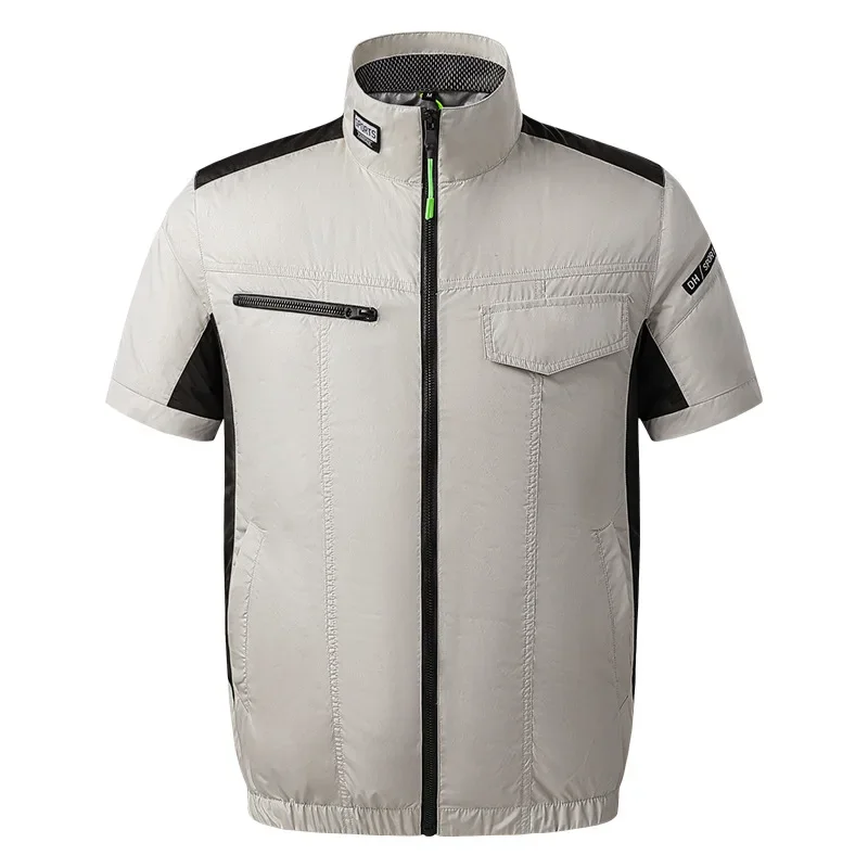 Summer fan vest ice silk breathable USB heat dissipation fishing air conditioning clothing hiking camping functional Jacket 2024