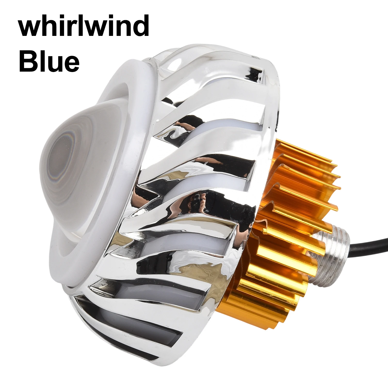 Aviation Aluminum Projector Lens Day And Night Riding Customizable Motorcycle Lighting for Devil Eye 12-80V Voltage