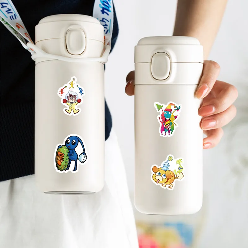 100 قطعة من ملصقات بيكمين دودل النباتية اللطيفة - شارات ذات طابع مغامرة للمجلات وجلود الكمبيوتر المحمول وإكسسوارات DIY #4