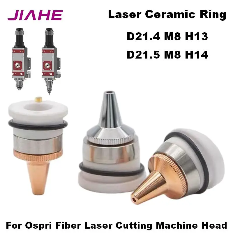 Ospri 10pcs/lot Laser Ceramic Ring D21.5 M8 H14 D21.4 M8 H13 Laser Nozzle Holder for Ospri Fiber Laser Cutting Machine Head