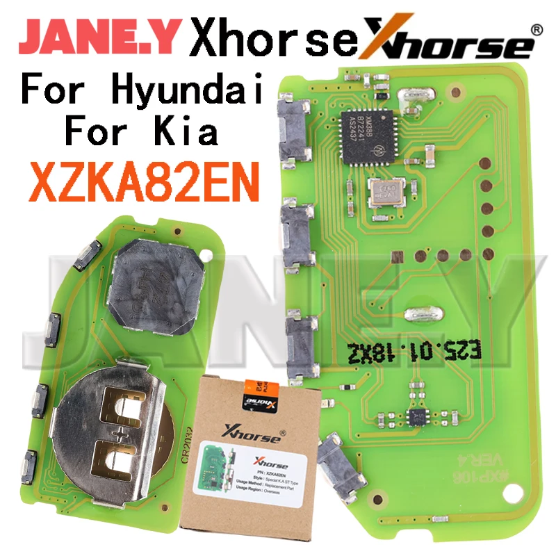 

JANE Y XZKA82EN VVDI PCB Global Version For Hyundai Kia Xhorse Side 4 Buttons Universal Proximity Smart Car Key Circuit Board