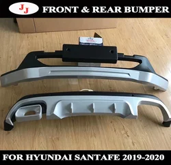 For Hyundai SANTAFE 2019 2020 Front and Rear Bumper Protector Accessories Anti-impact Plate High Quality Brand New ABS