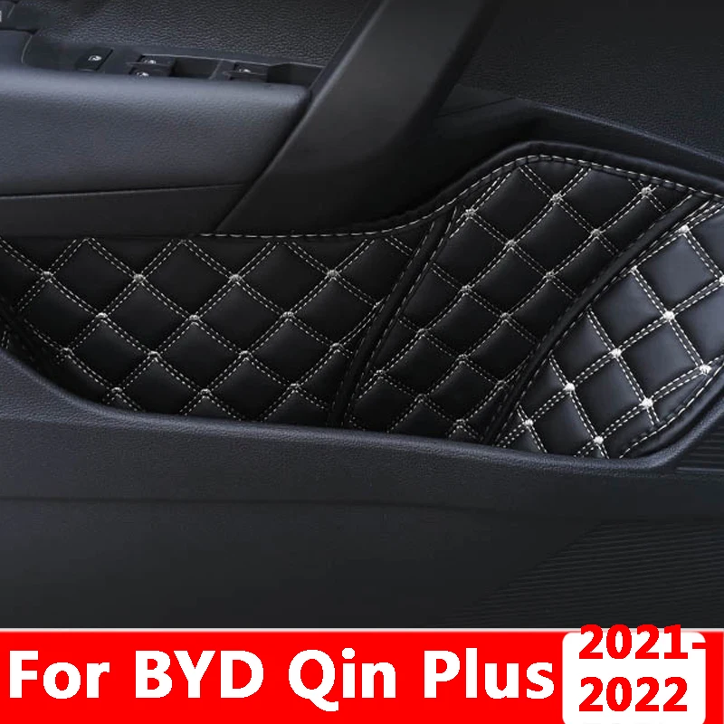 

For BYD Qin Plus 2021 2022 Car Front Rear Door Inner Armrest Handle Door Multifunctional Storage Box Pad Accessories Cover