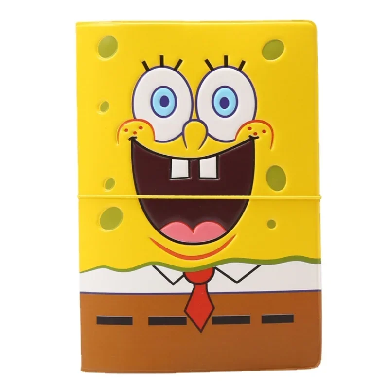 SpongeBob Passport Cover PVC Waterproof Case for Passport Wallet Travel Wallet Cover Credit Card Document Holder Protective Case