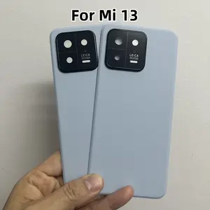 Bilashmart Leather Back Cover Xiaomi 13 Battery Door Panel Rear Housing Case With Camera Lens Replacement+Adhesive 2211133C 2211133G