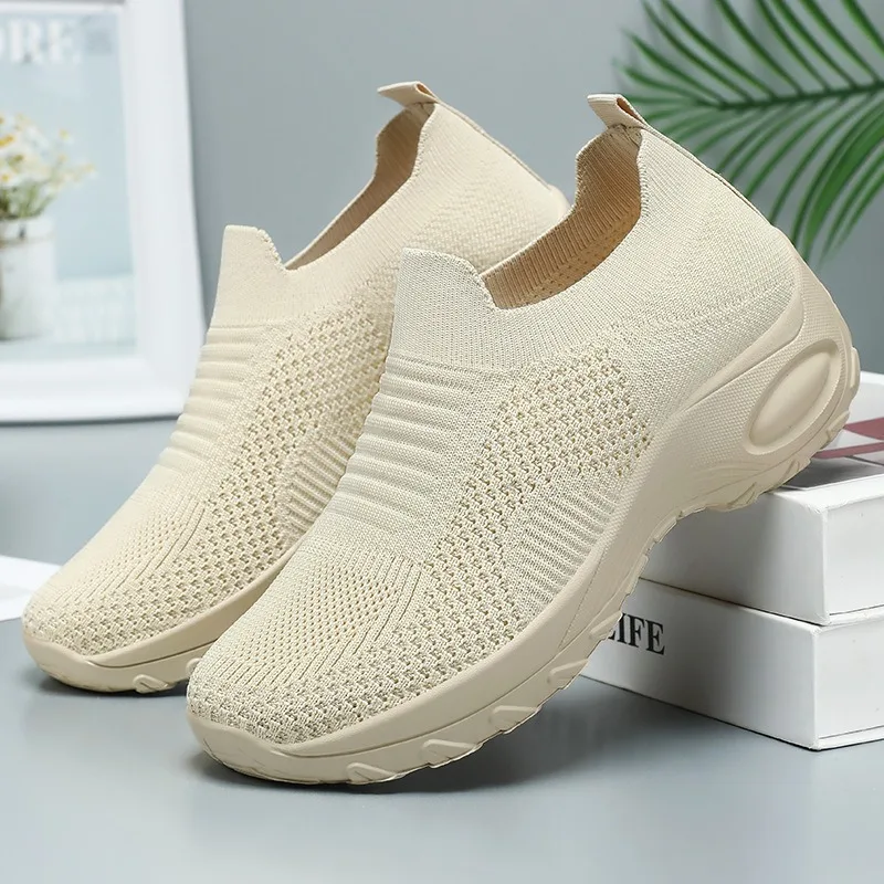 

Shoes for Women Fashion Casual Shoes Breathable Mesh Shoe Platform Wedges Shoes for Women Sneaker Vulcanize Shoe Slip on Loafers