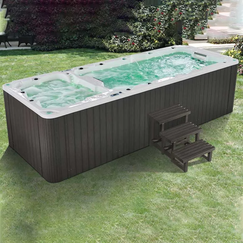Infinity pool heated surf massage outdoor swimming spa hot tub jacuzz