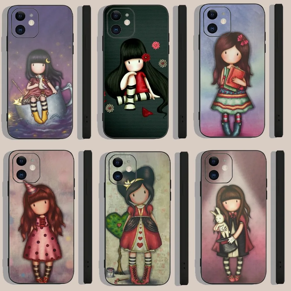 

Girl Kid Santoro_Gorjuss Phone Case For Iphone 15 11 13 14 Pro Max 7 8 Plus X Xr Xs Max Se2020 12mini Cover Case