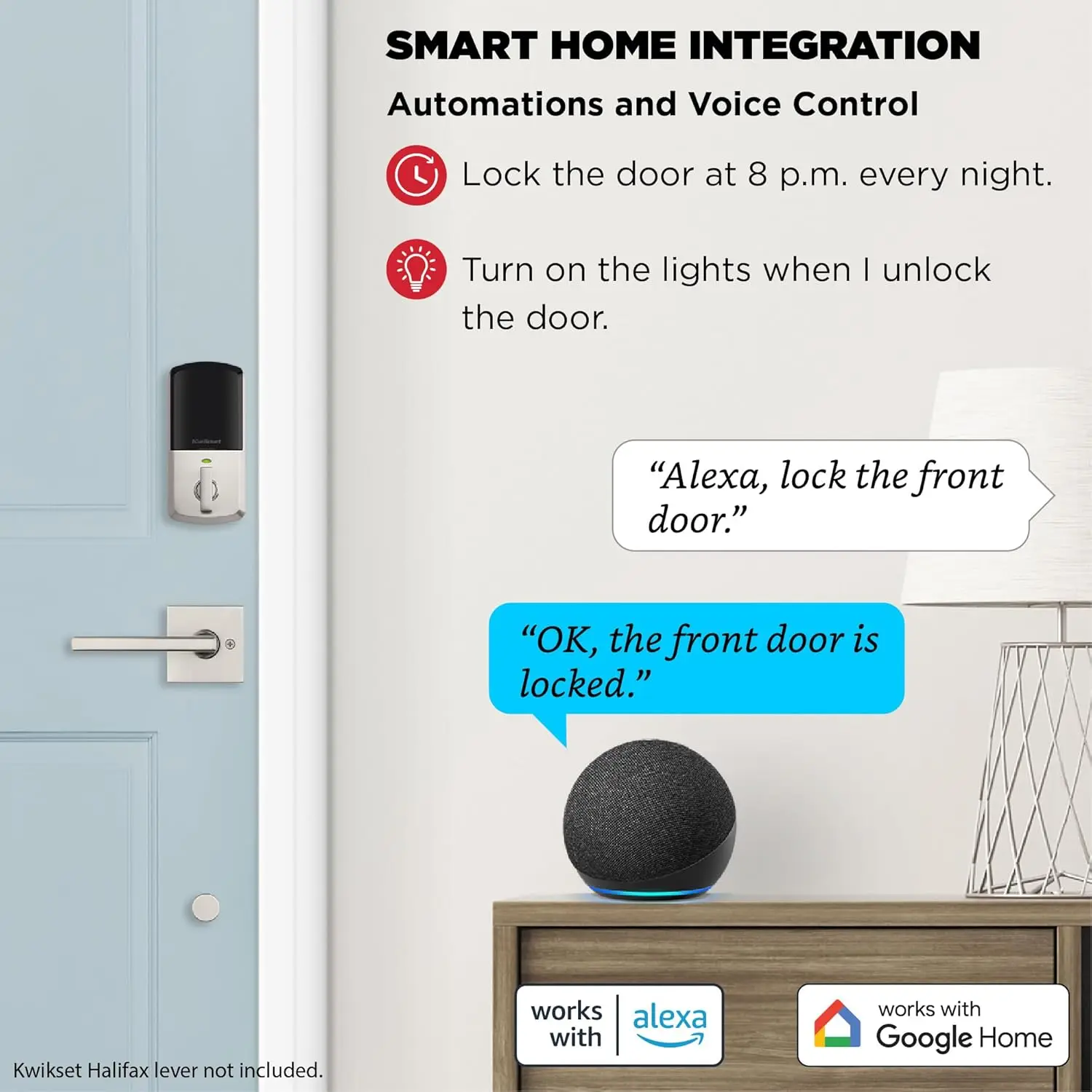 Kwikset-Wi-Fi Smart Lock, Entrada Keyless, Eletrônico, Touchscreen, Deadbolt Com Segurança SmartKey, Satin Nickel, 99390-001 Halo