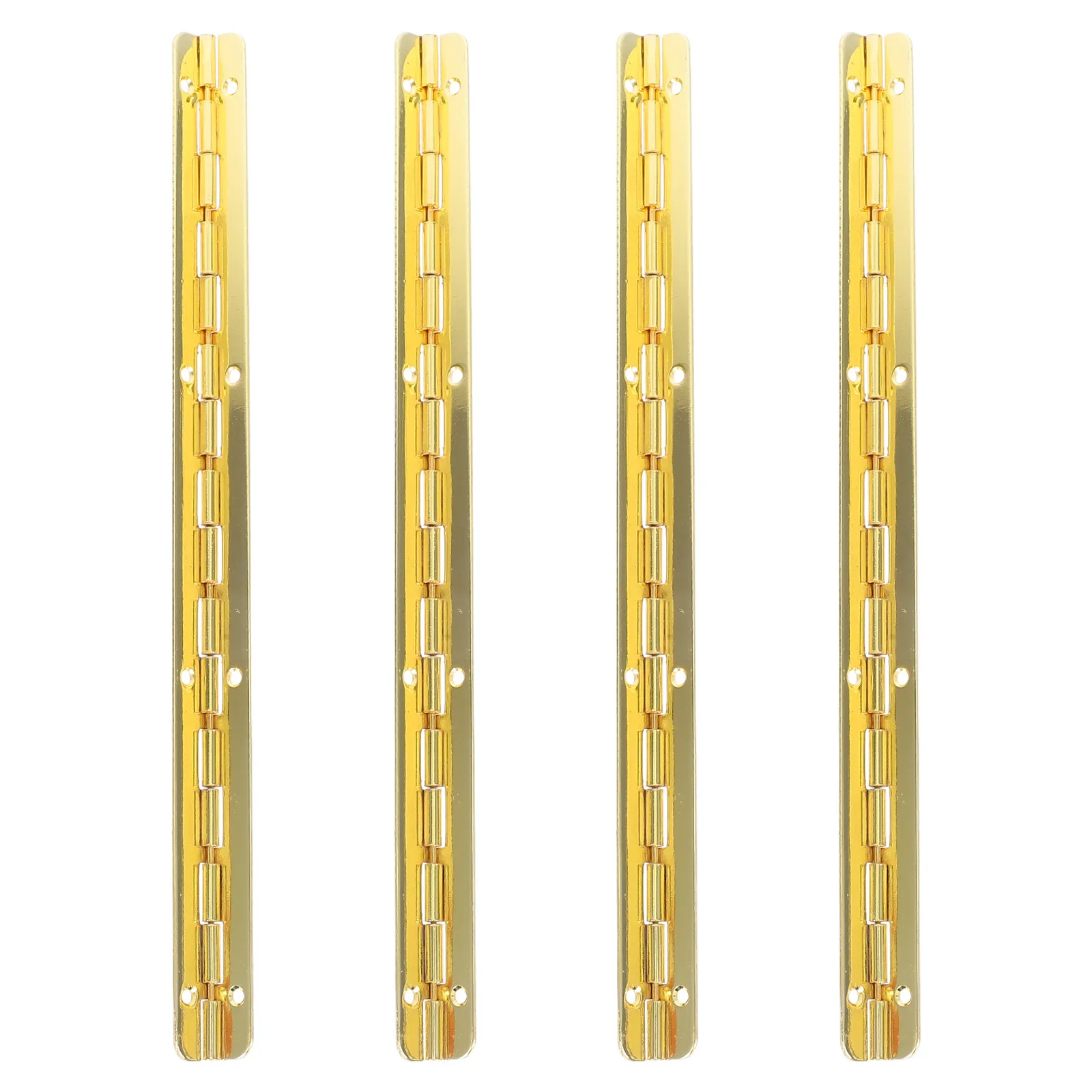 4pcs Small Hinges For Crafts Metal Wooden Box Jewelry Case Long Piano Hinge Replacement Iron Box Hinges Decorative Hardware