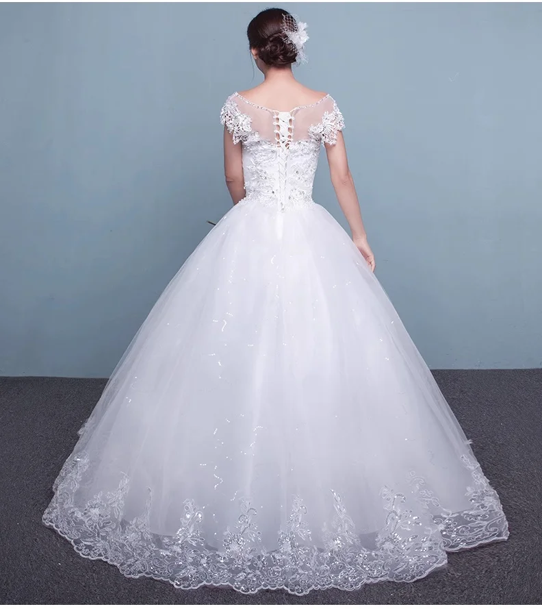 MDYS-A88#Wedding Dress 2025 New Summer Bridal Simple Slimming Skirt Support Three Piece Set Ball Gown Lace Up Plus Size China