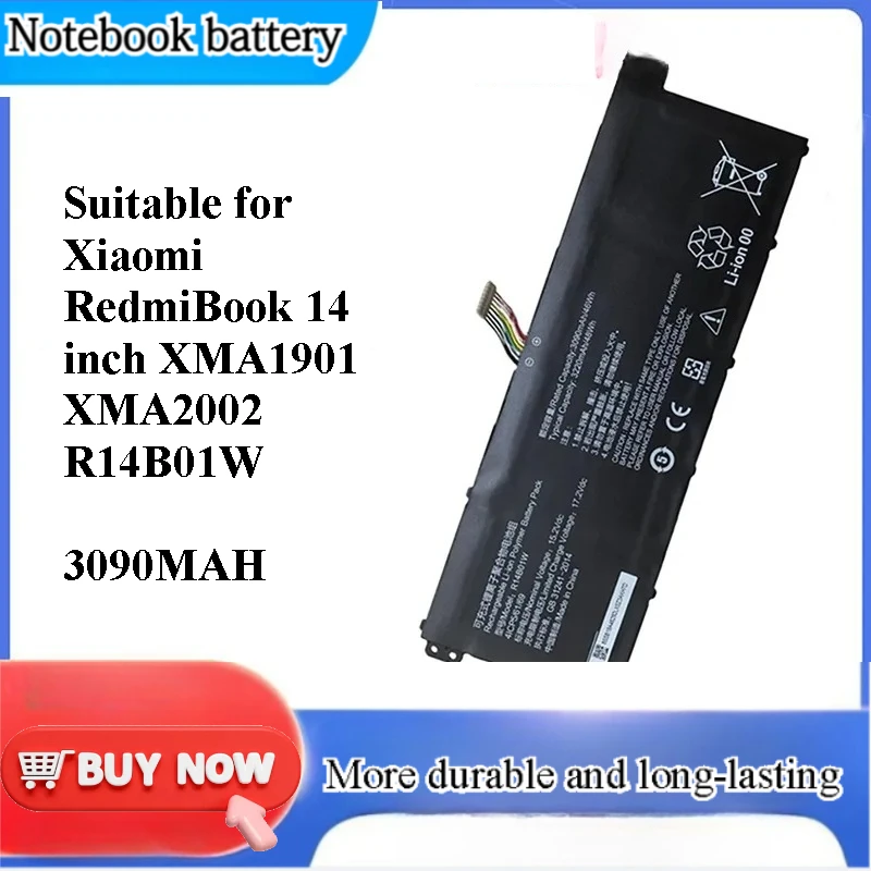 for Xiaomi RedmiBook 14 inch XMA1901 XMA2002 R14B01W Laptop Battery Replacement