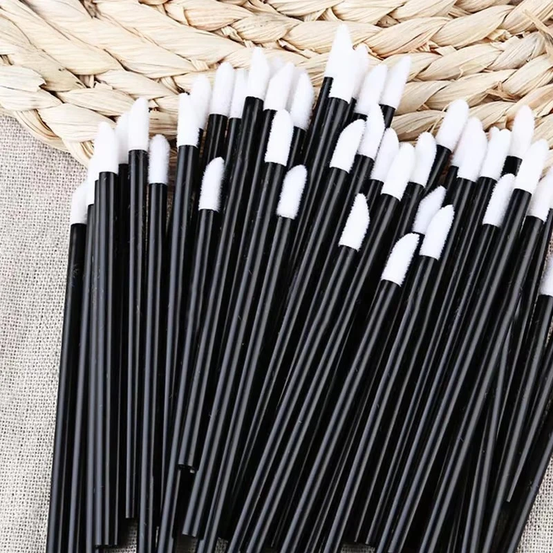 50/100 個使い捨てリップブラシ口紅テスターワンドアプリケーターメイクアップリップブラシメイクアップ美容ツール