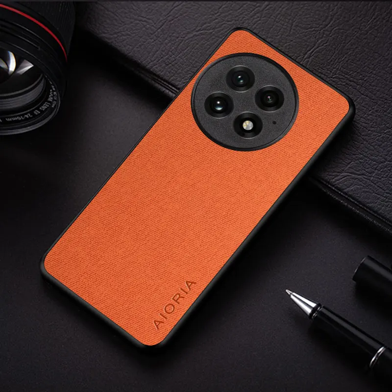 Fashion Case For Oneplus 13 coque lightweight durable textile leather cover for oneplus 13 case funda