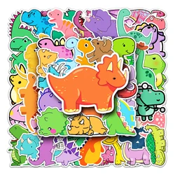 50Pcs Little Dinosaur Series Cartoon Cute Waterproof Sticker Skateboarding Snowboard Retro Vinyl Sticker