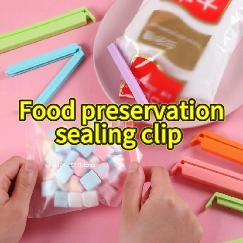

Portable New Kitchen Storage Food Snack Seal Sealing Bag Clips Sealer Clamp Plastic Tool Kitchen Accessories Wholesale