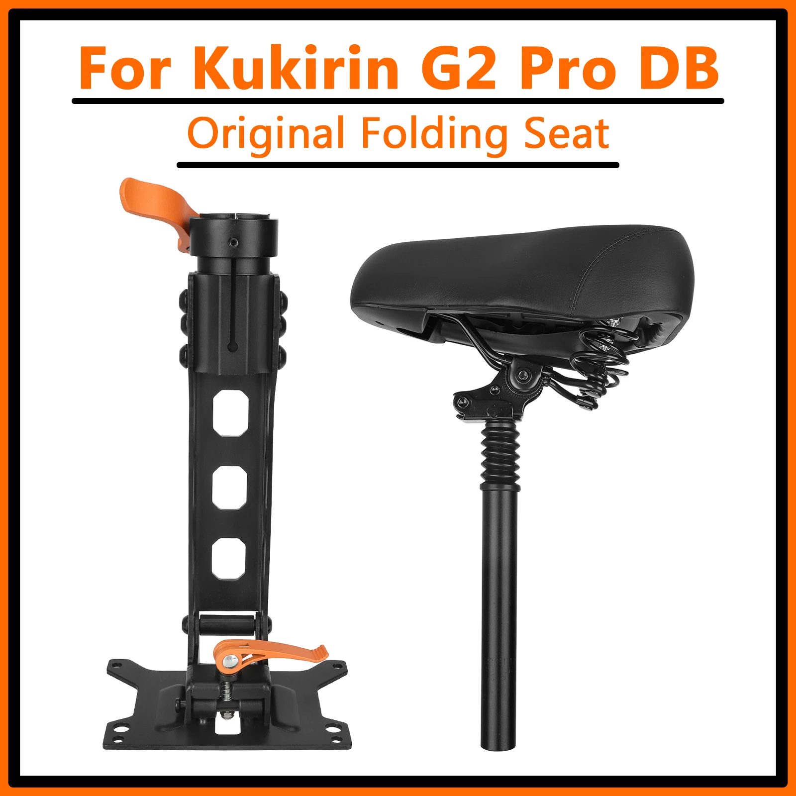 

Original Folding Saddle Seats with Large Seat Bag for KuKirin G2 Pro DB Electric Scooter with PU High Elastic Sponge Adjustable