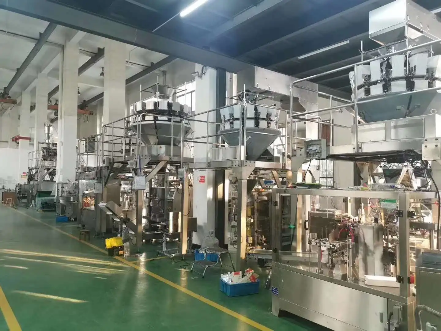 Automatic dishwasher tablets counting stand up bag multihead weigher packing machine