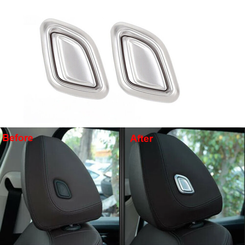 

4PCS Car Seat Headrest Switch Button Cover Trims for BMW X3 G01 X4 G02 2018-2021