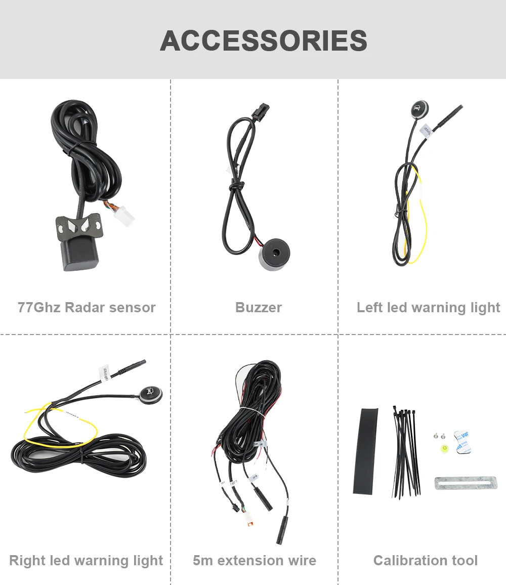 簡単設置 BSDミリ波レーダー車線変更支援システム（乗用車・トラック用）