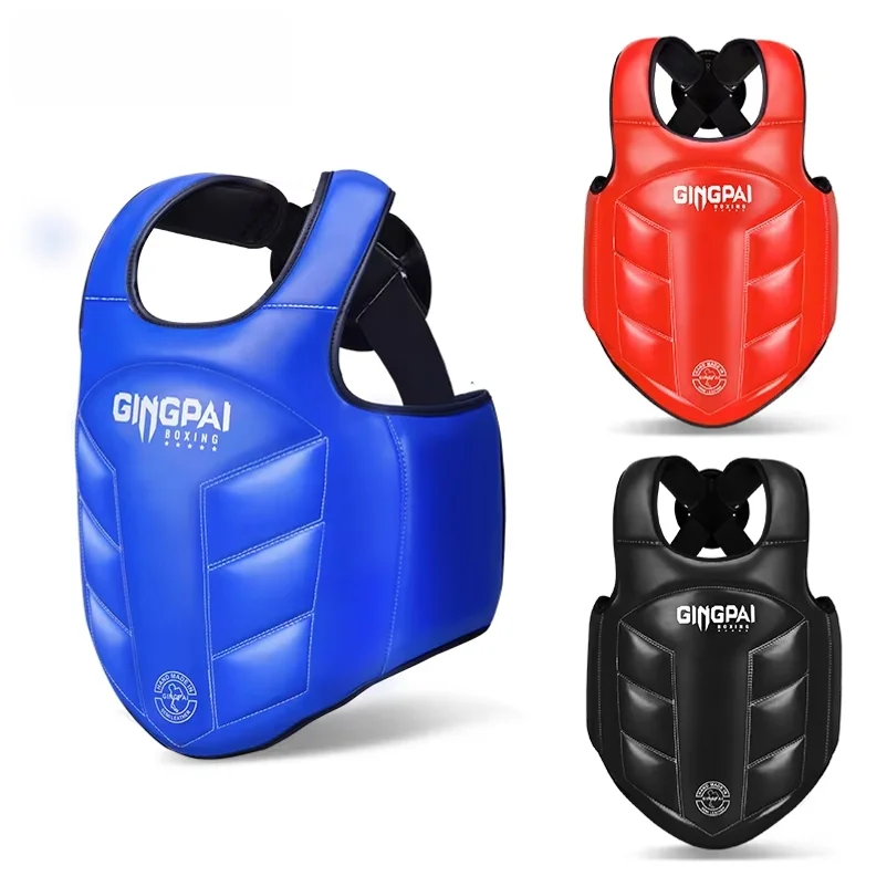 Boxing Body Protector Chest Guard Vest Kids MMA Kick Equipment Sanda Martial Arts Taekwondo Training Karate Muay Thai Uniform