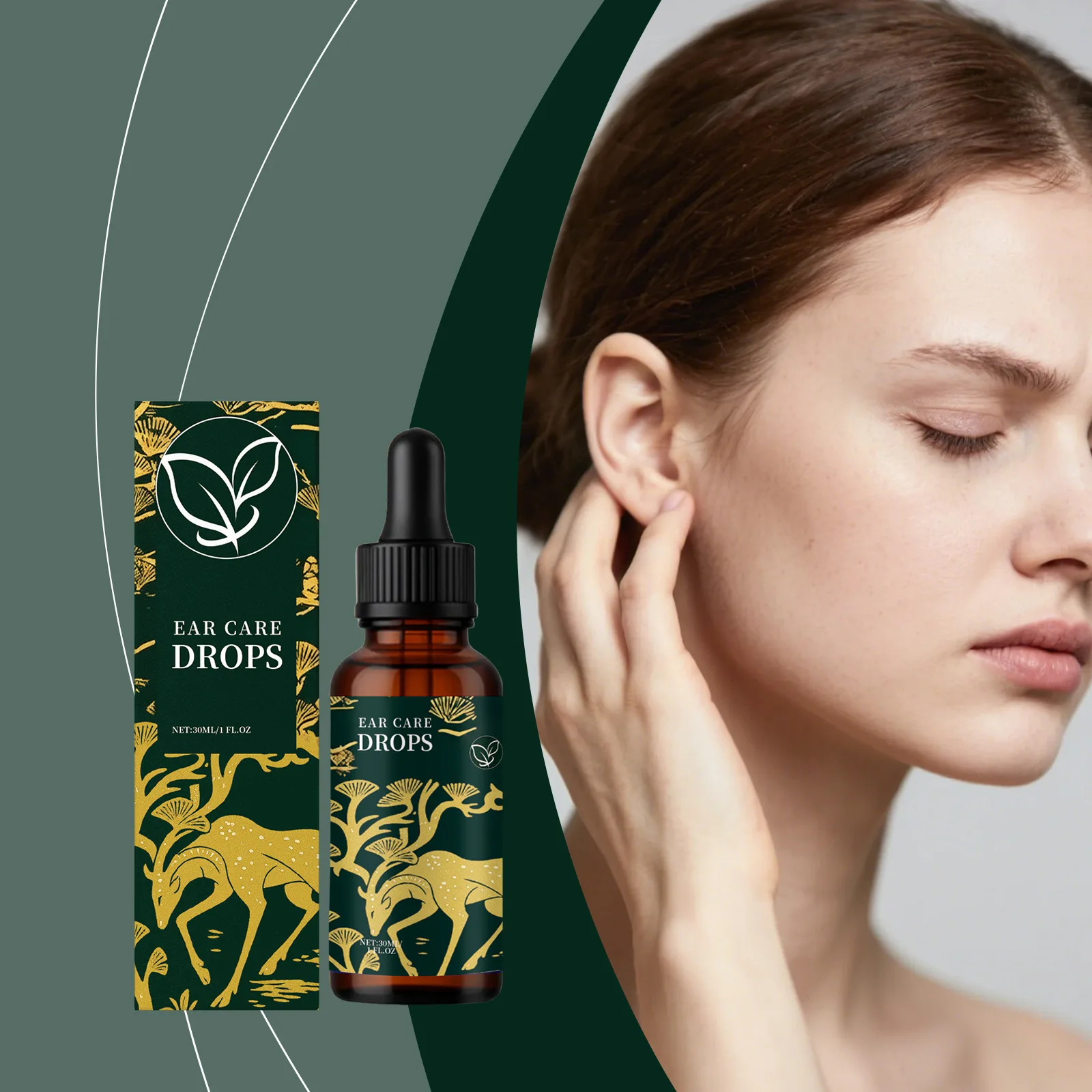 

Gentle Ear Care Drops Soothing Daily Moisturizing Solution for Ear Comfort Hygiene Maintenance Non-Irritating Formula for Ages