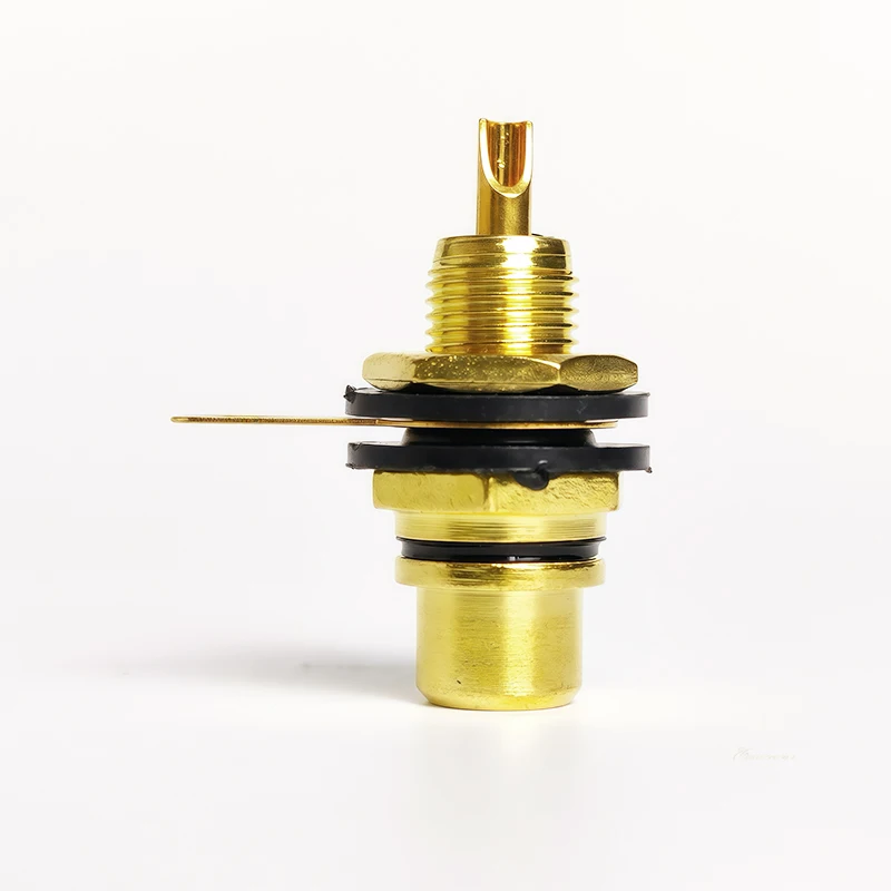 10/20/40Pcs Gold Plated Zinc Alloy RCA Female Jacks - Panel Mount Single AV Coaxial Sockets for Audio Video Amplifier & Speaker