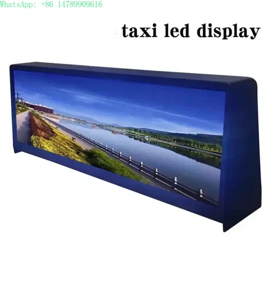 Custom WaterproofCustomized Waterproof Flexible LED ScreenWaterproof Full Color LED Display For Taxi Top Advertising